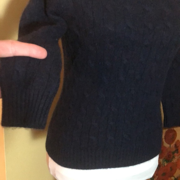 Vintage 00’s LORD & TAYLOR Size Small P Super Soft 2-Ply 100%Cashmere Cable-knit - Picture 8 of 13
